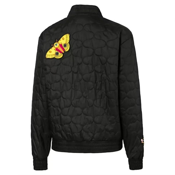 Puma x Sue Tsai Varsity Jacket Womens Size‎ XL Black Embroidered Woven Full Zip - Picture 12 of 15